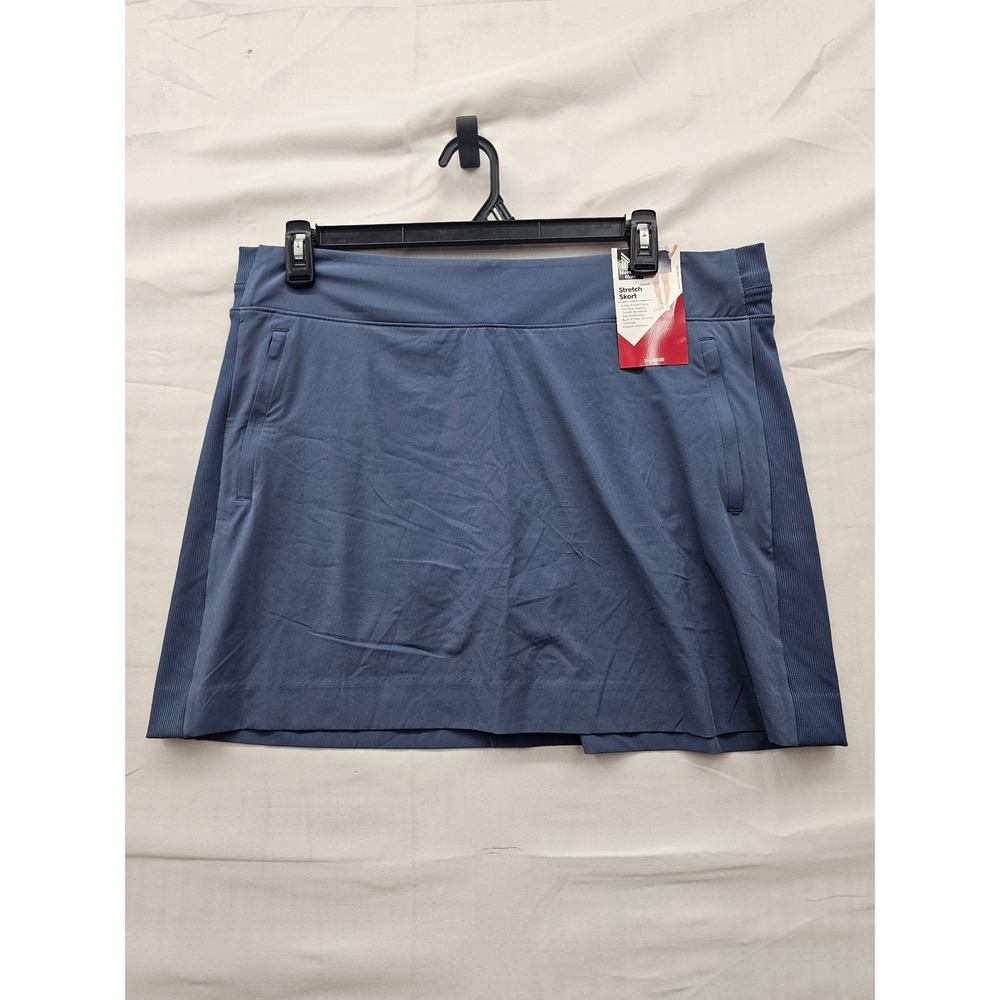 Member's Mark Womens Stretch Skort Blue Polyester Blend Athletic Size XL